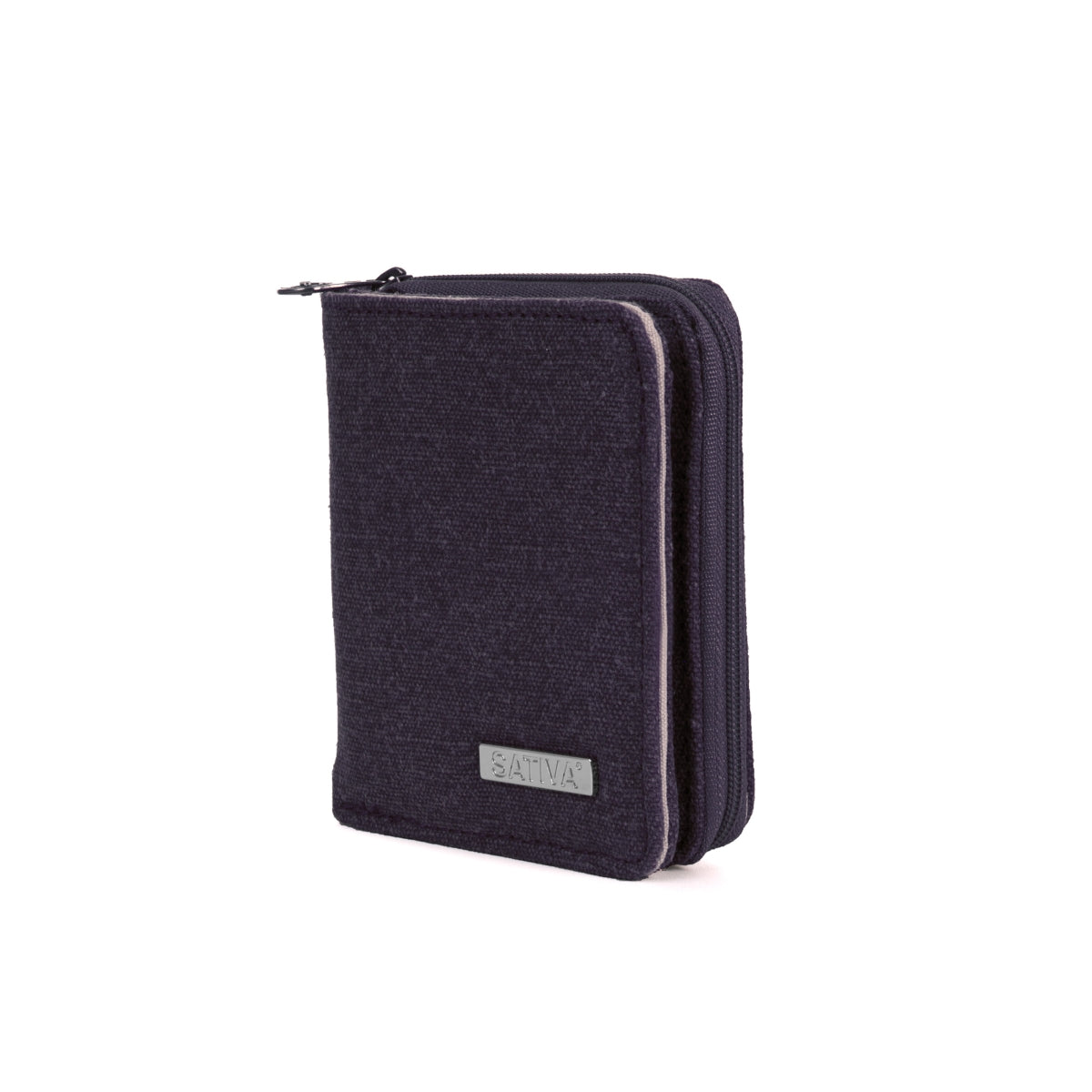 Hemp Vegan Compact Wallet Sativa Plum