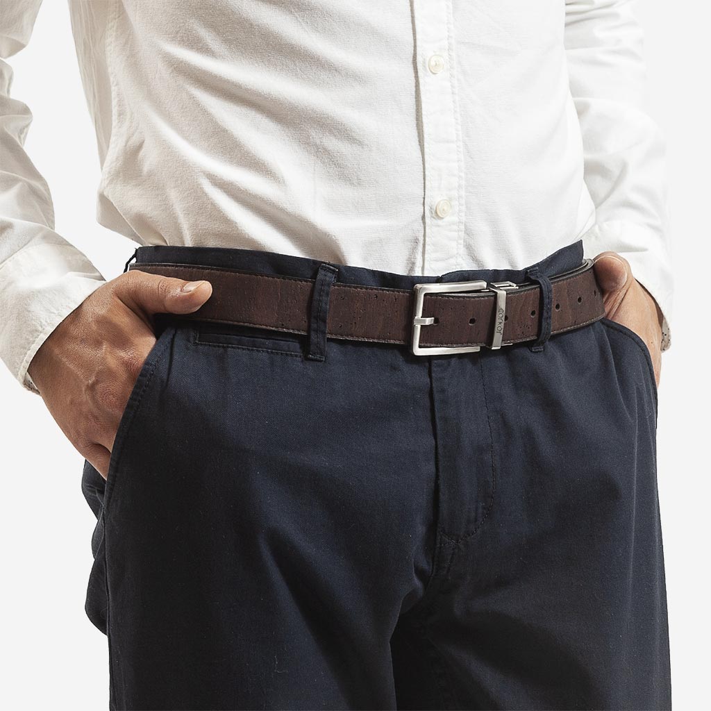 Cork Vegan Men's Reversible Belt 35mm Corkor