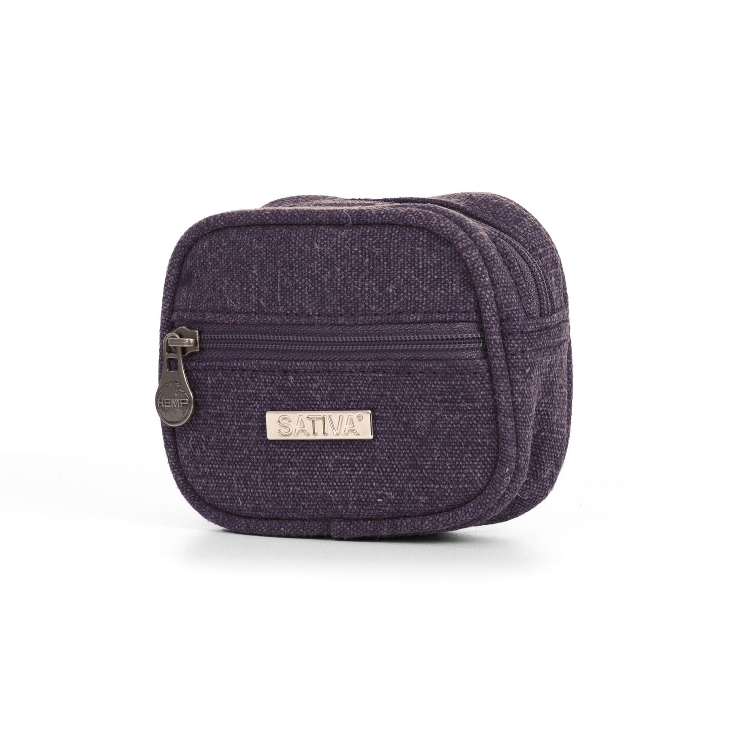 Hemp Vegan Coin Purse Sativa Plum