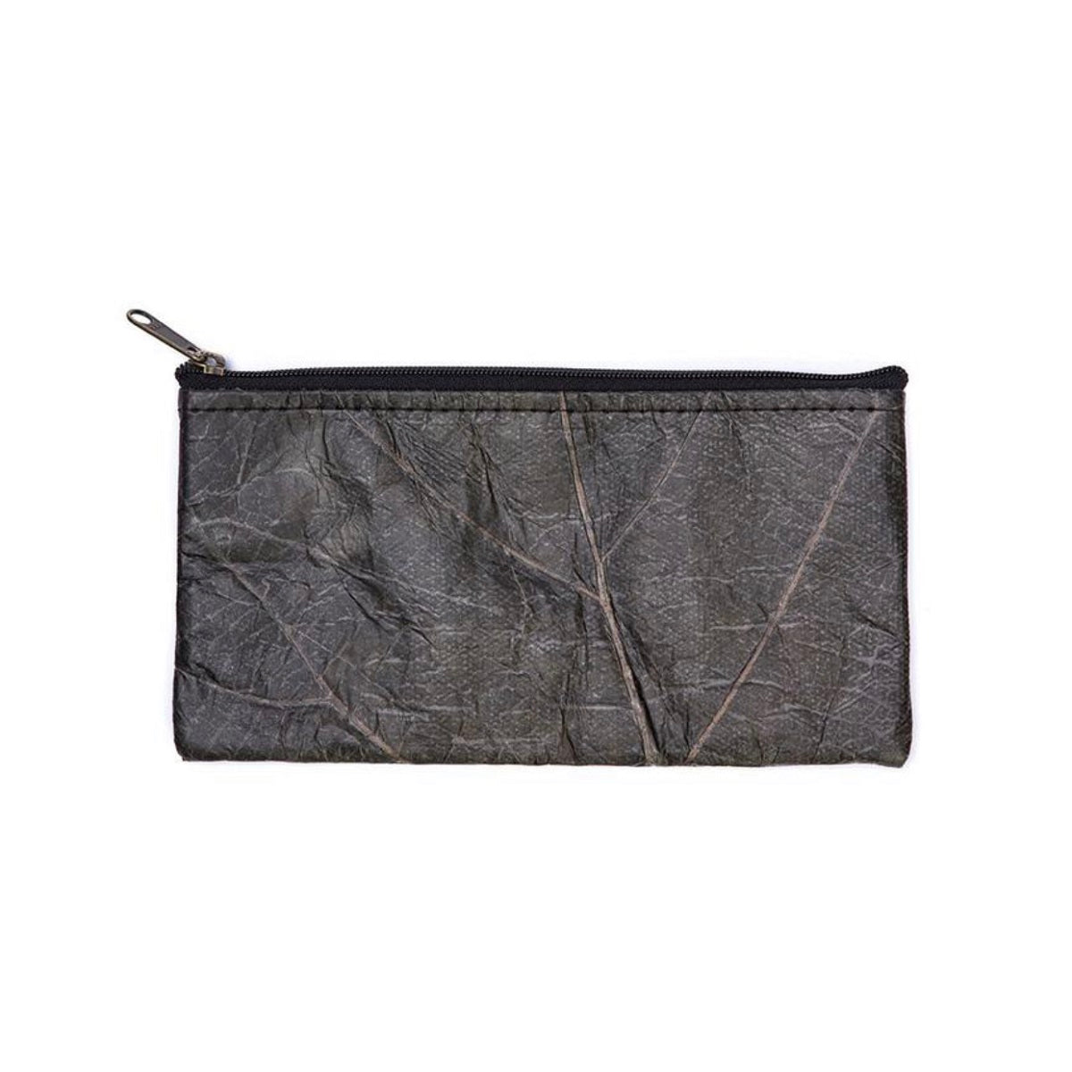 Vegan Leaf Leather Women's Phone Purse Black - I Am The Animal