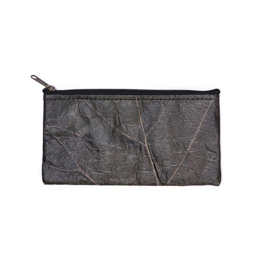Vegan Leaf Leather Women's Phone Purse Black - I Am The Animal