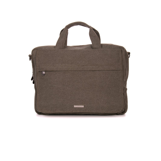 Hemp Vegan Laptop Briefcase Bag Sativa Khaki