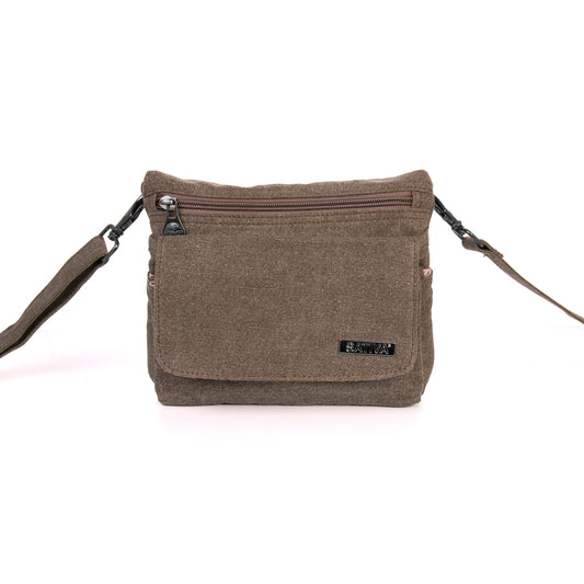 Hemp Vegan Shoulder Bag Sativa Khaki
