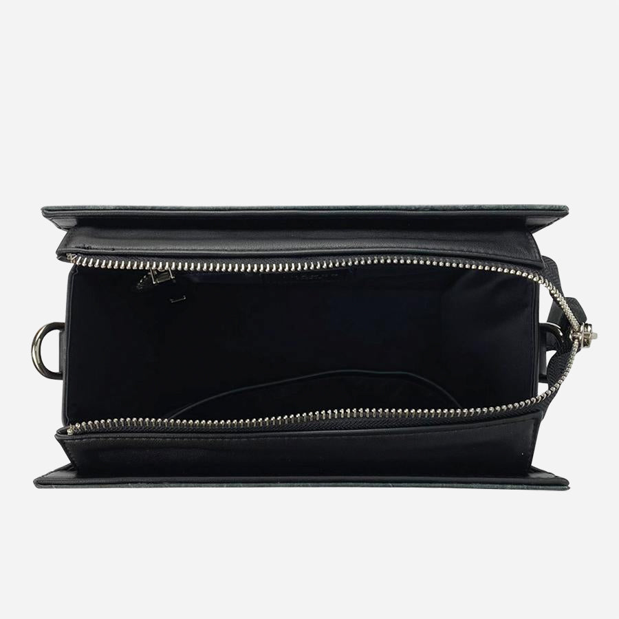 Vegan Leaf Leather Ingrid Bag Thamon Black - I Am The Animal