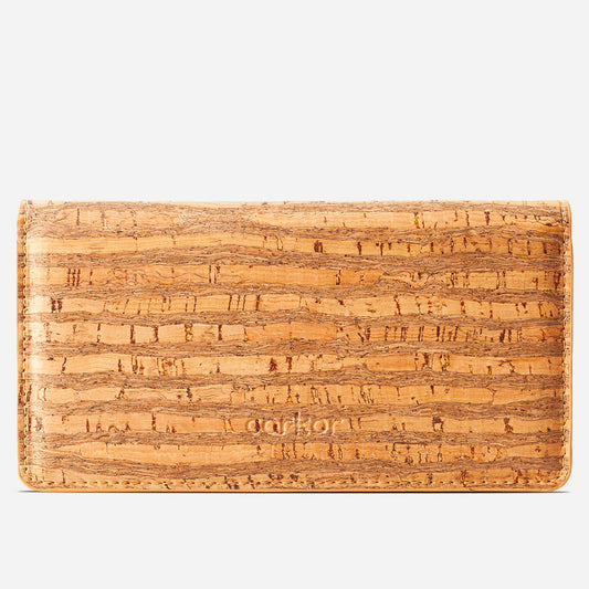 Cork Vegan Slim Wallet Women's Corkor Zebra - I Am The Animal