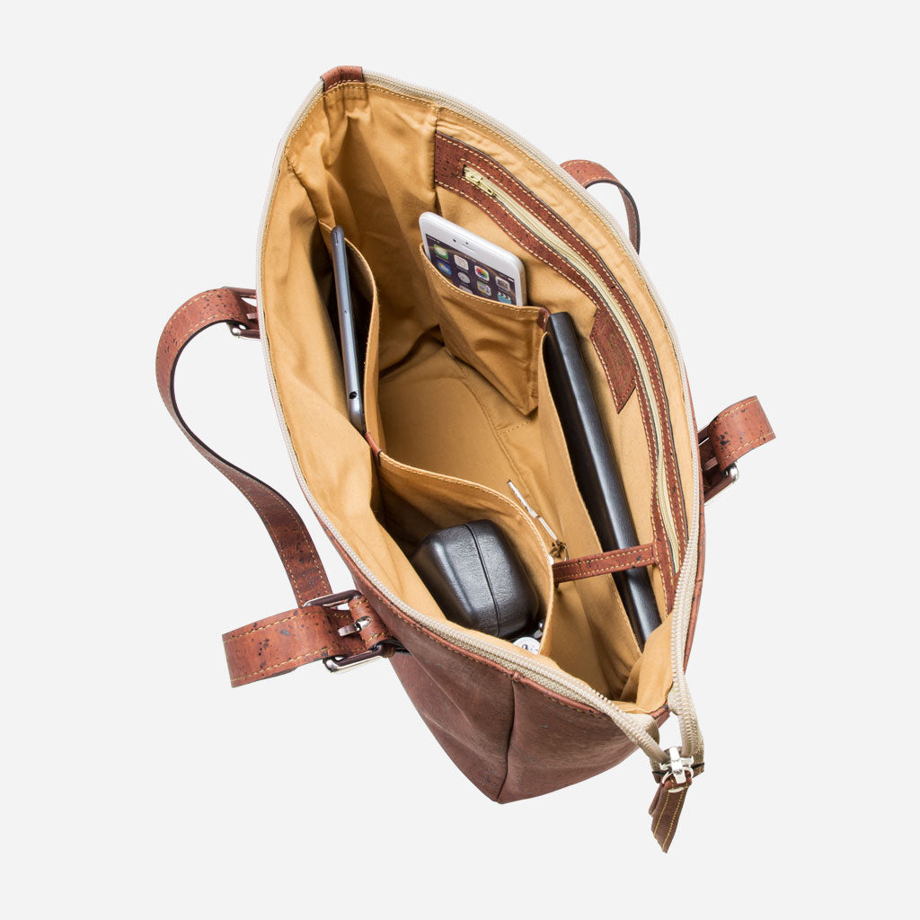 Cork Vegan Shoulder Bag Women's Corkor Red - I Am The Animal