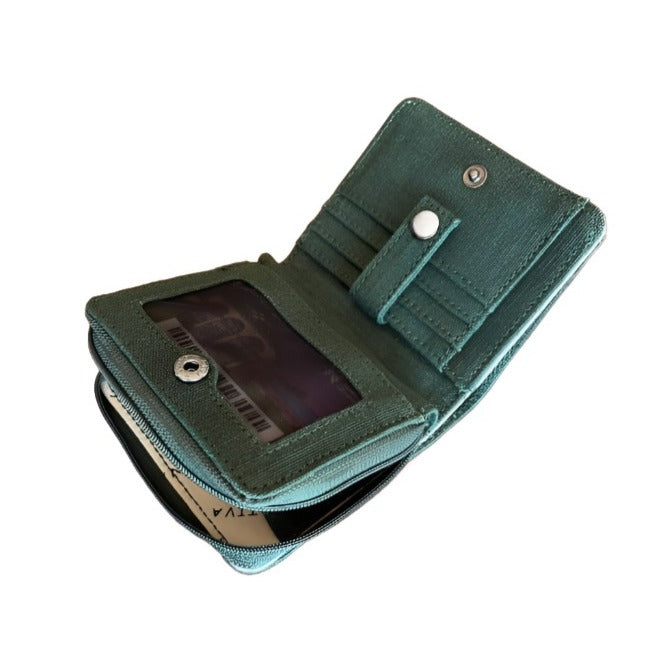 Hemp Vegan Compact Wallet Sativa Green