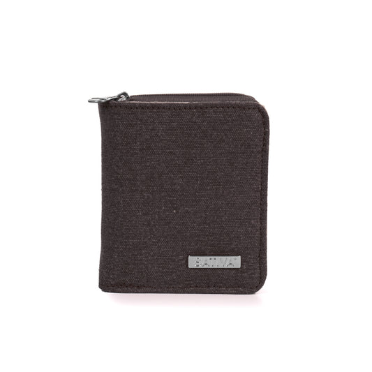 Hemp Vegan Compact Wallet Sativa Grey