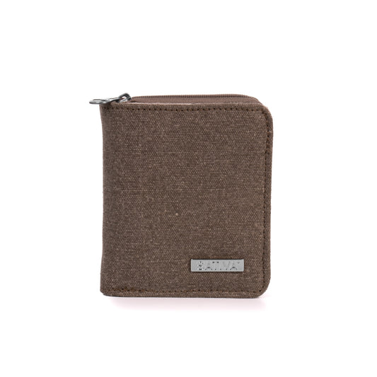 Hemp Vegan Compact Wallet Sativa Khaki