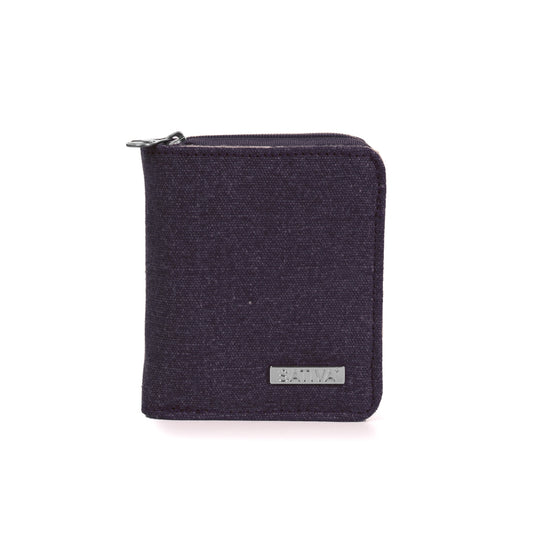 Hemp Vegan Compact Wallet Sativa Plum