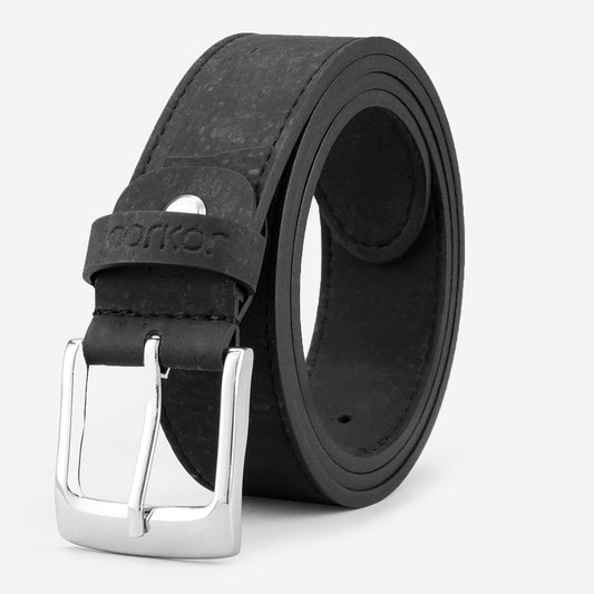 Cork Vegan Men's Belt 35mm Corkor Black