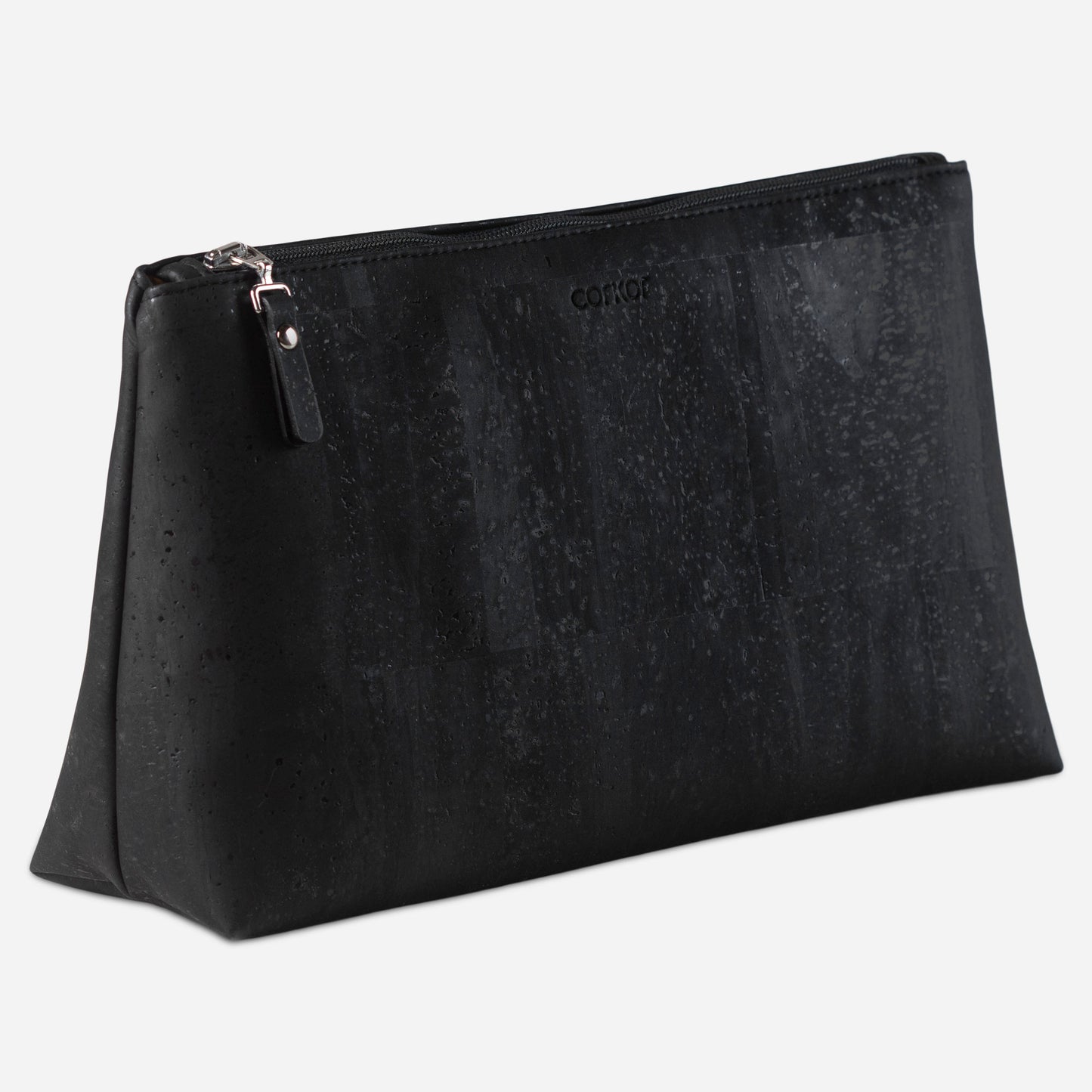 Cork Vegan Cosmetic Make Up Bag Corkor Black