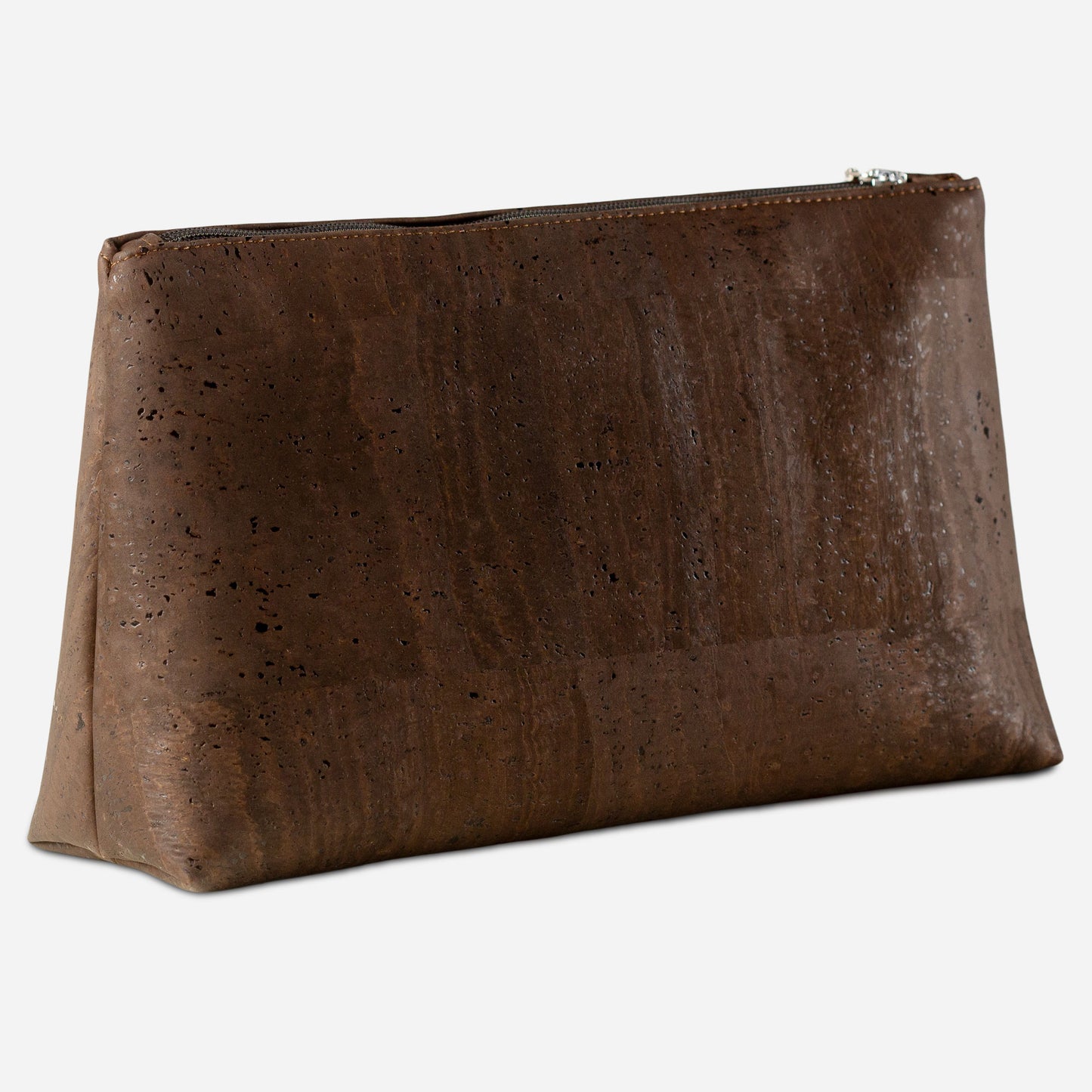 Cork Vegan Cosmetic Make Up Bag Corkor Dark Brown