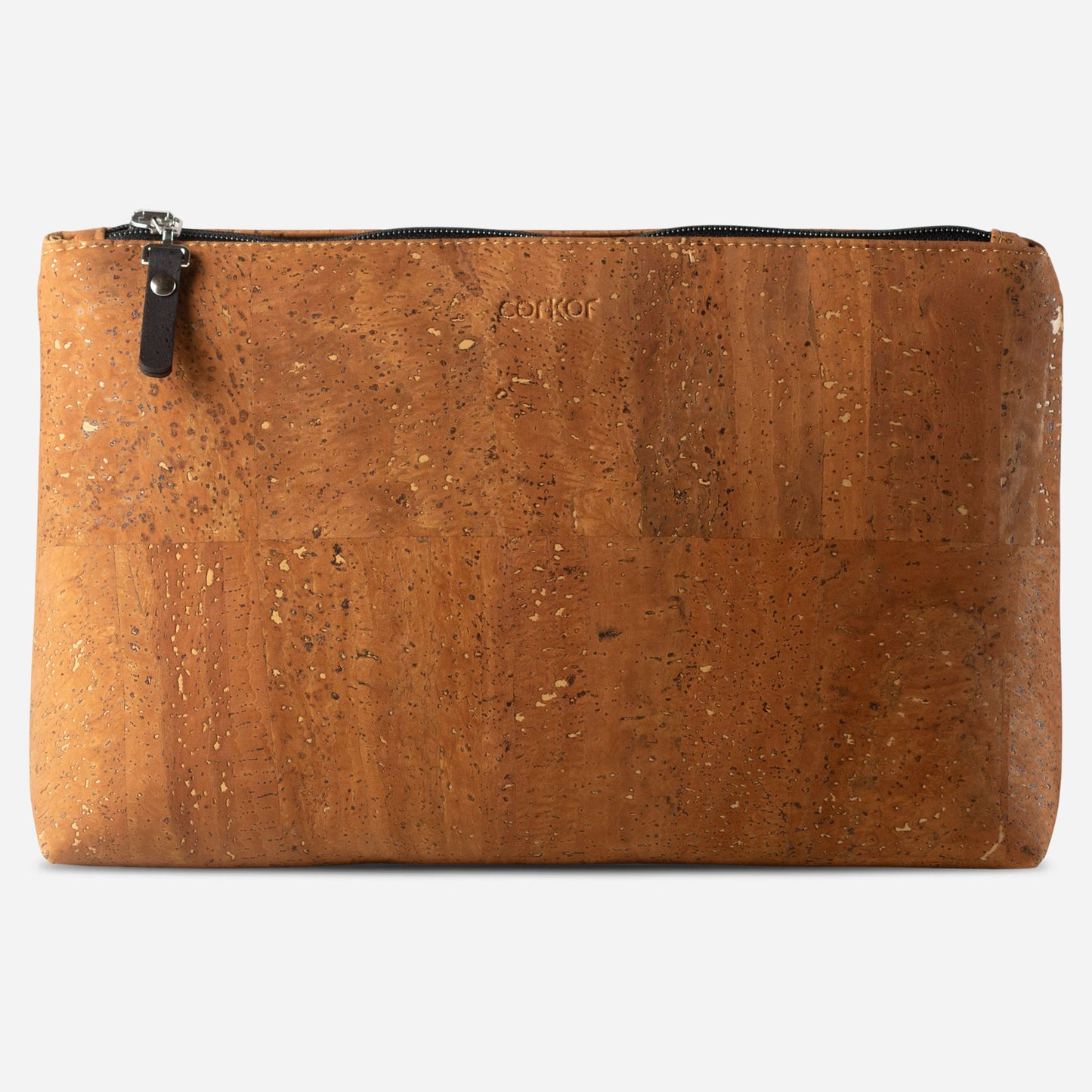 Cork Vegan Cosmetic Make Up Bag Corkor Camel