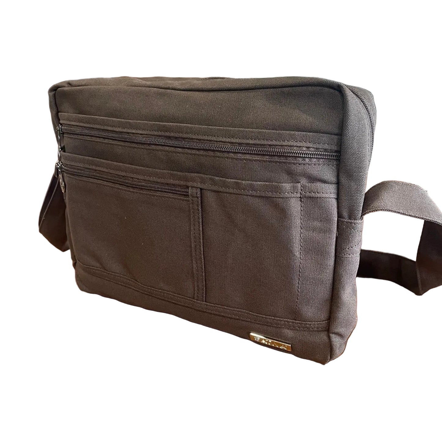 Hemp Vegan Medium Shoulder Bag Sativa Brown