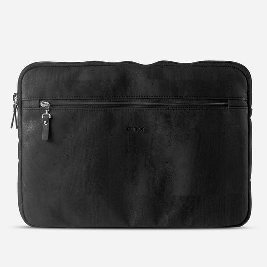 Vegan Laptop Case 14" Corkor Black