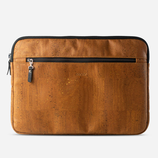 Vegan Laptop Case 14" Corkor Camel