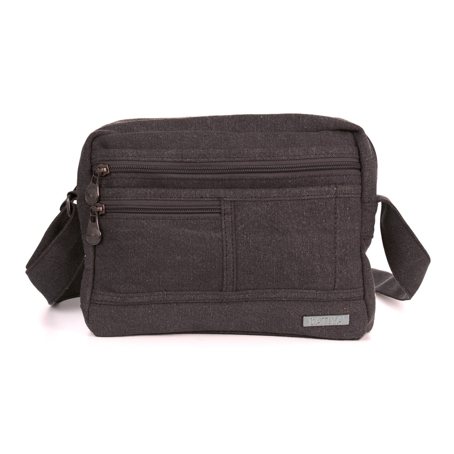 Hemp Vegan Medium Shoulder Bag Sativa Grey