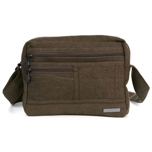 Hemp Vegan Medium Shoulder Bag Sativa Brown