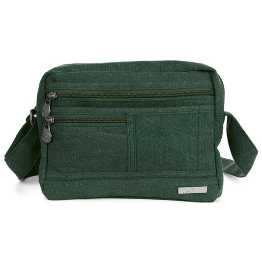 Hemp Vegan Medium Shoulder Bag Sativa Green