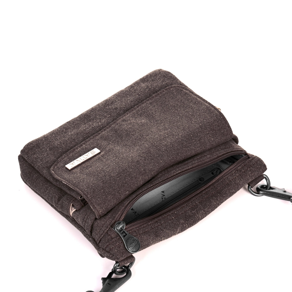 Hemp Vegan Shoulder Bag Sativa Grey