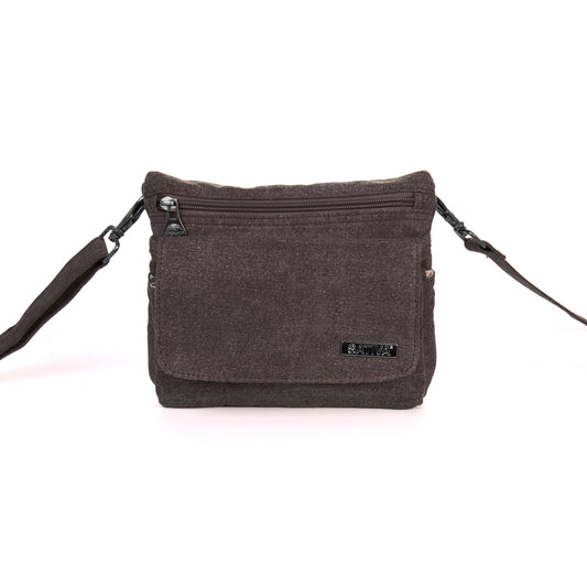 Hemp Vegan Shoulder Bag Sativa Grey