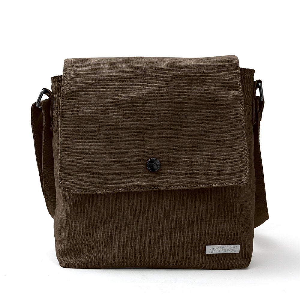 Hemp Vegan Charming Shoulder Bag Sativa Dark Brown