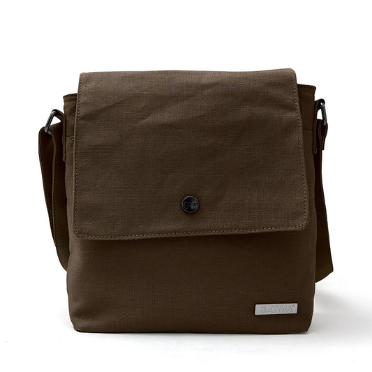 Hemp Vegan Charming Shoulder Bag Sativa Dark Brown