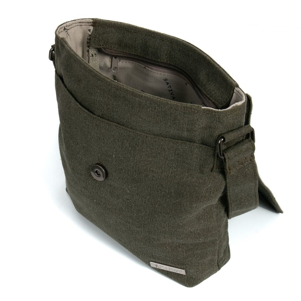 Hemp Vegan Charming Shoulder Bag Sativa Khaki