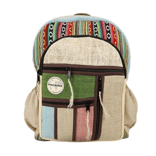 Pure World Hemp Vegan Backpack Woodland