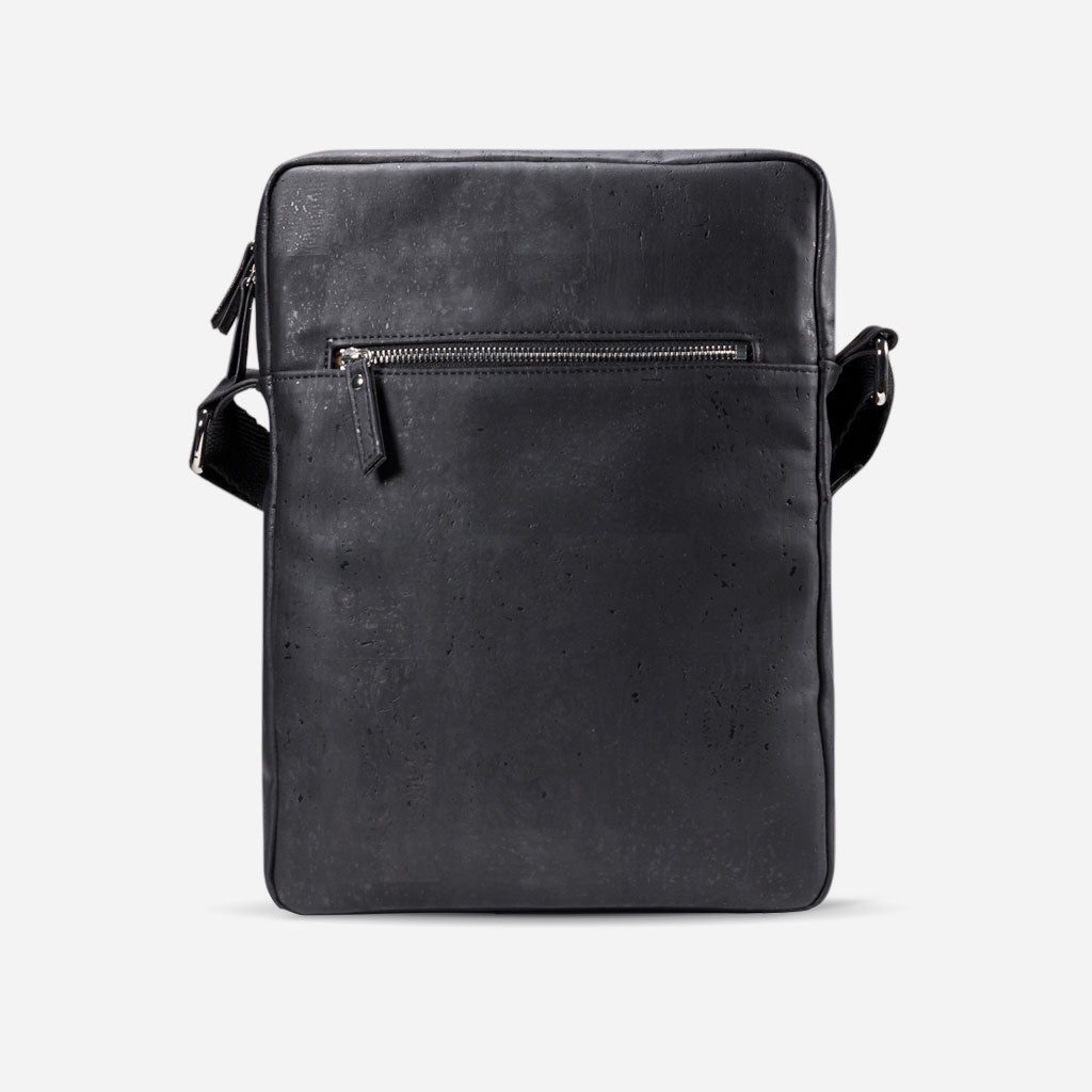 Cork Vegan Briefcase Bag Medium Corkor Black