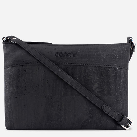 Cork Vegan Crossbody Bag Women's Corkor Black