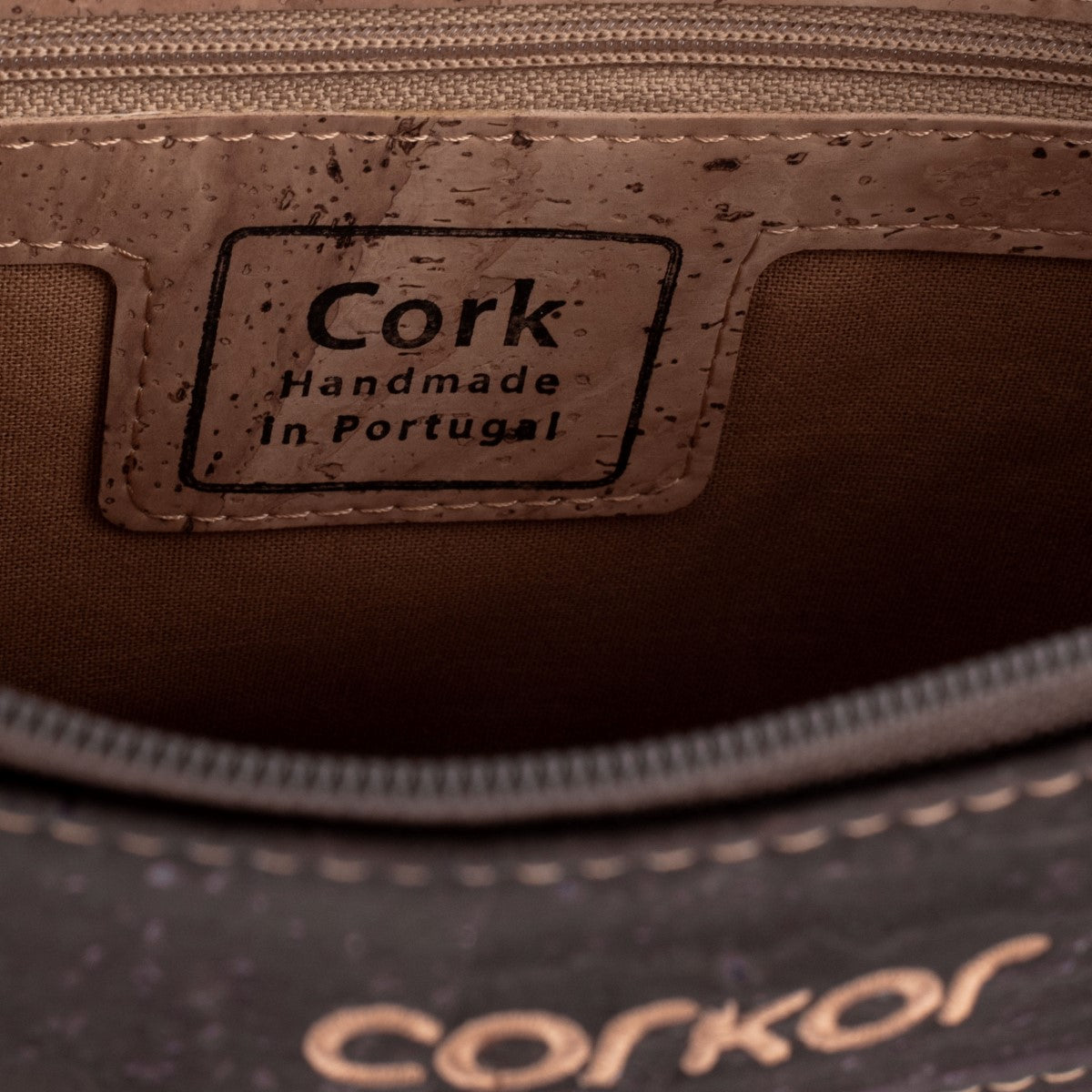 Cork Vegan Crossbody Bag Women's Corkor Dark Brown