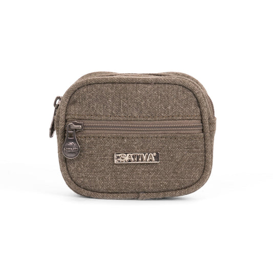 Hemp Vegan Coin Purse Sativa Khaki