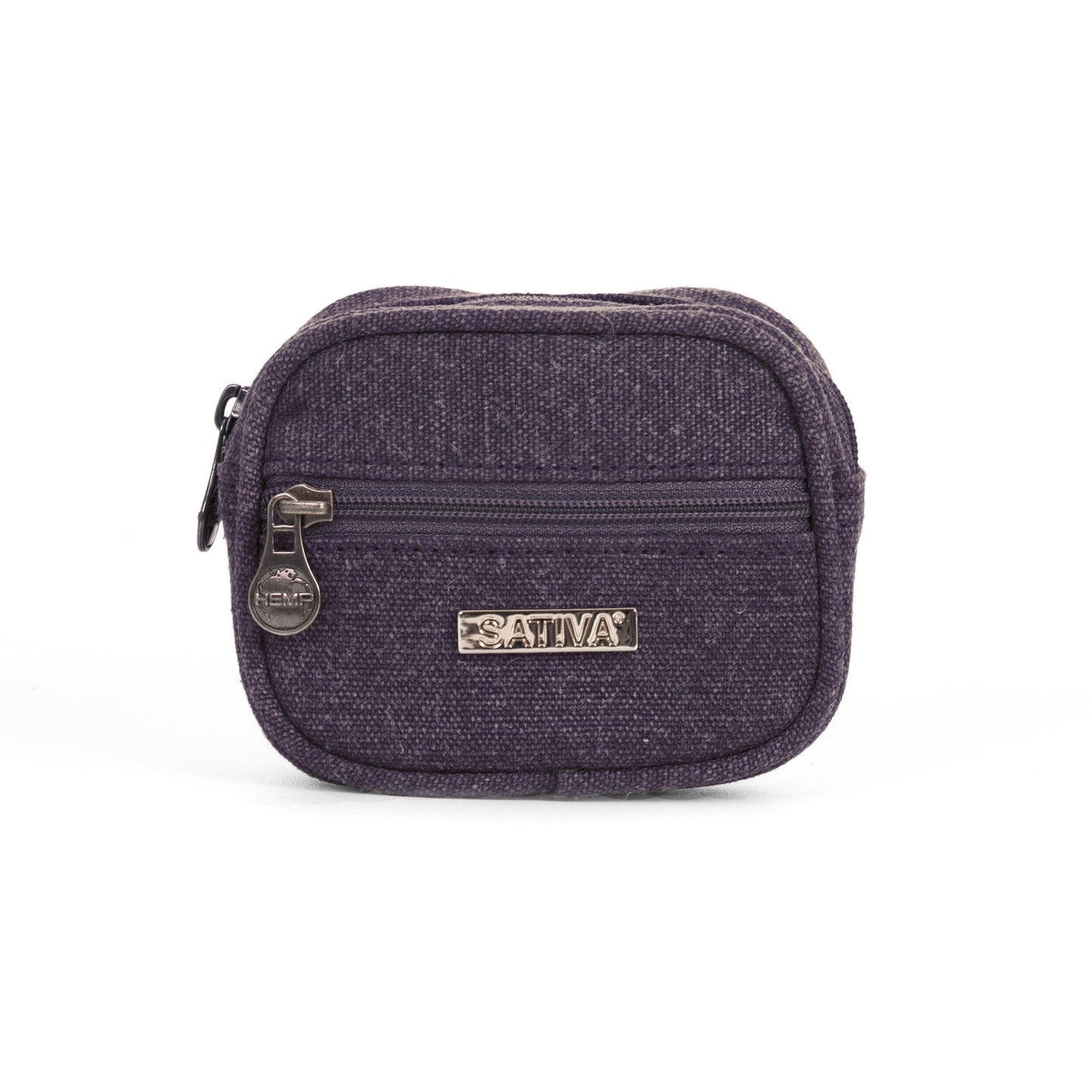 Hemp Vegan Coin Purse Sativa Plum