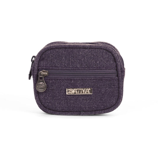 Hemp Vegan Coin Purse Sativa Plum