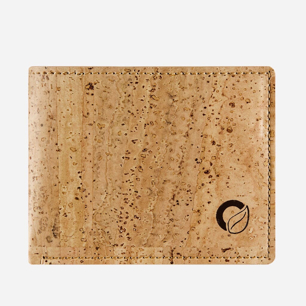 Cork Vegan Wallet Coin Pocket Corkor Light Brown - I Am The Animal