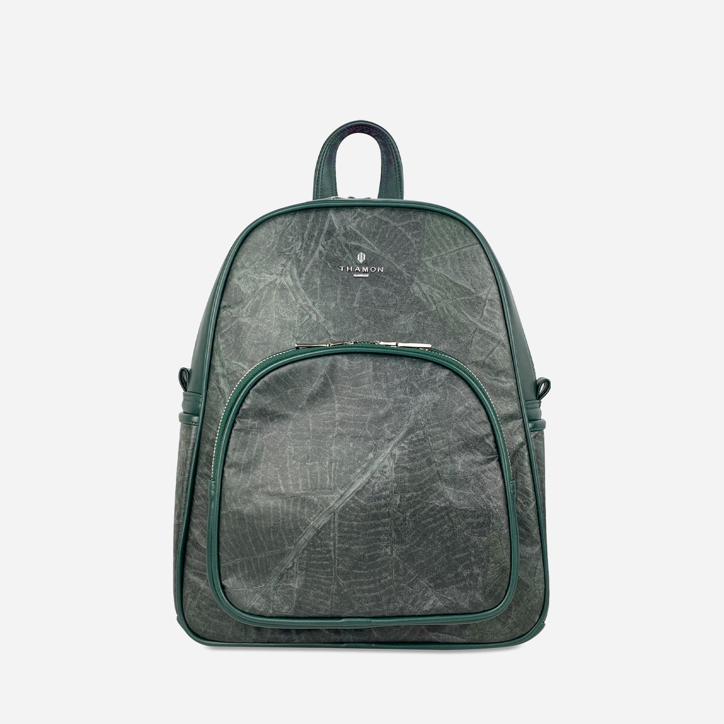 Vegan Leaf Leather Backpack Thamon Green