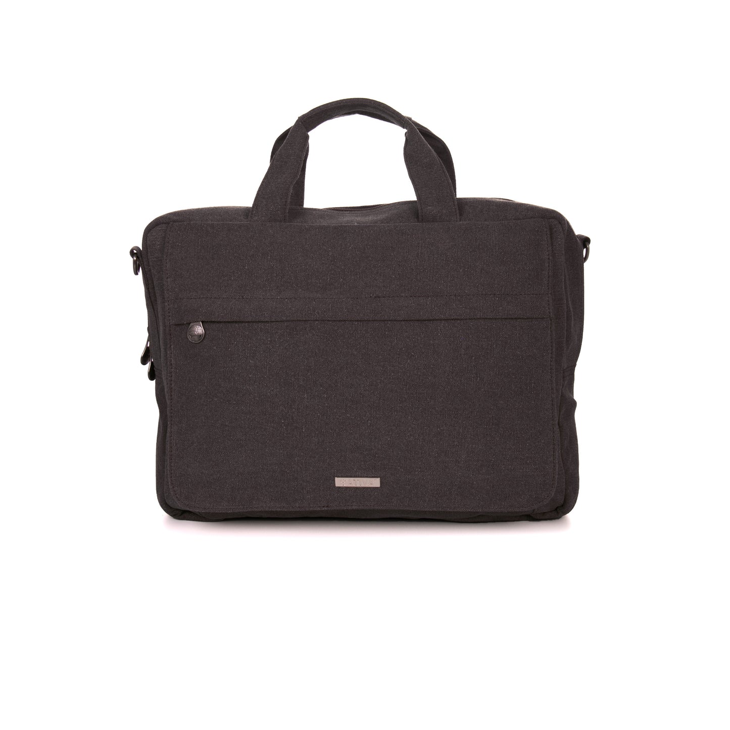 Hemp Vegan Laptop Briefcase Bag Sativa Grey
