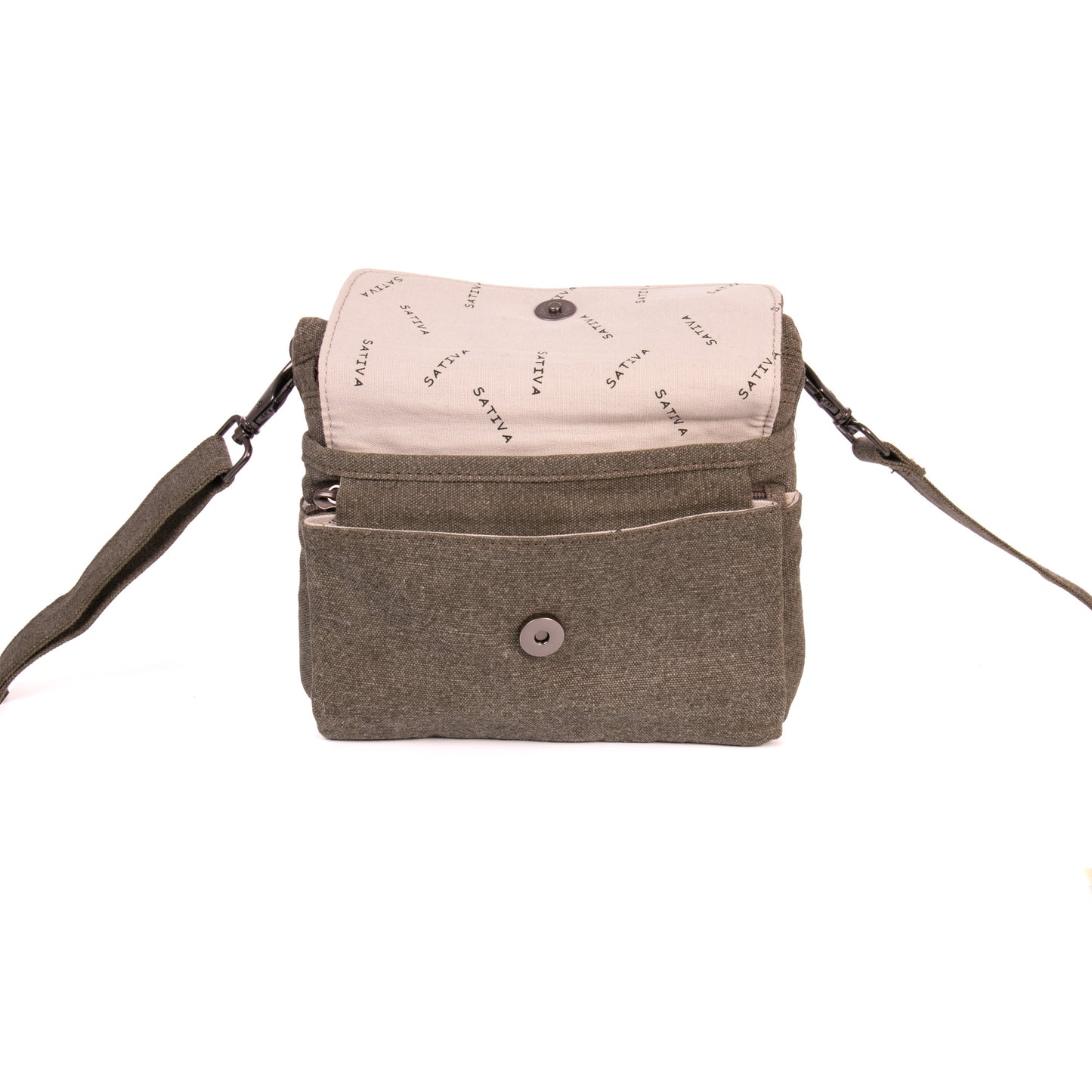 Hemp Vegan Shoulder Bag Sativa Khaki