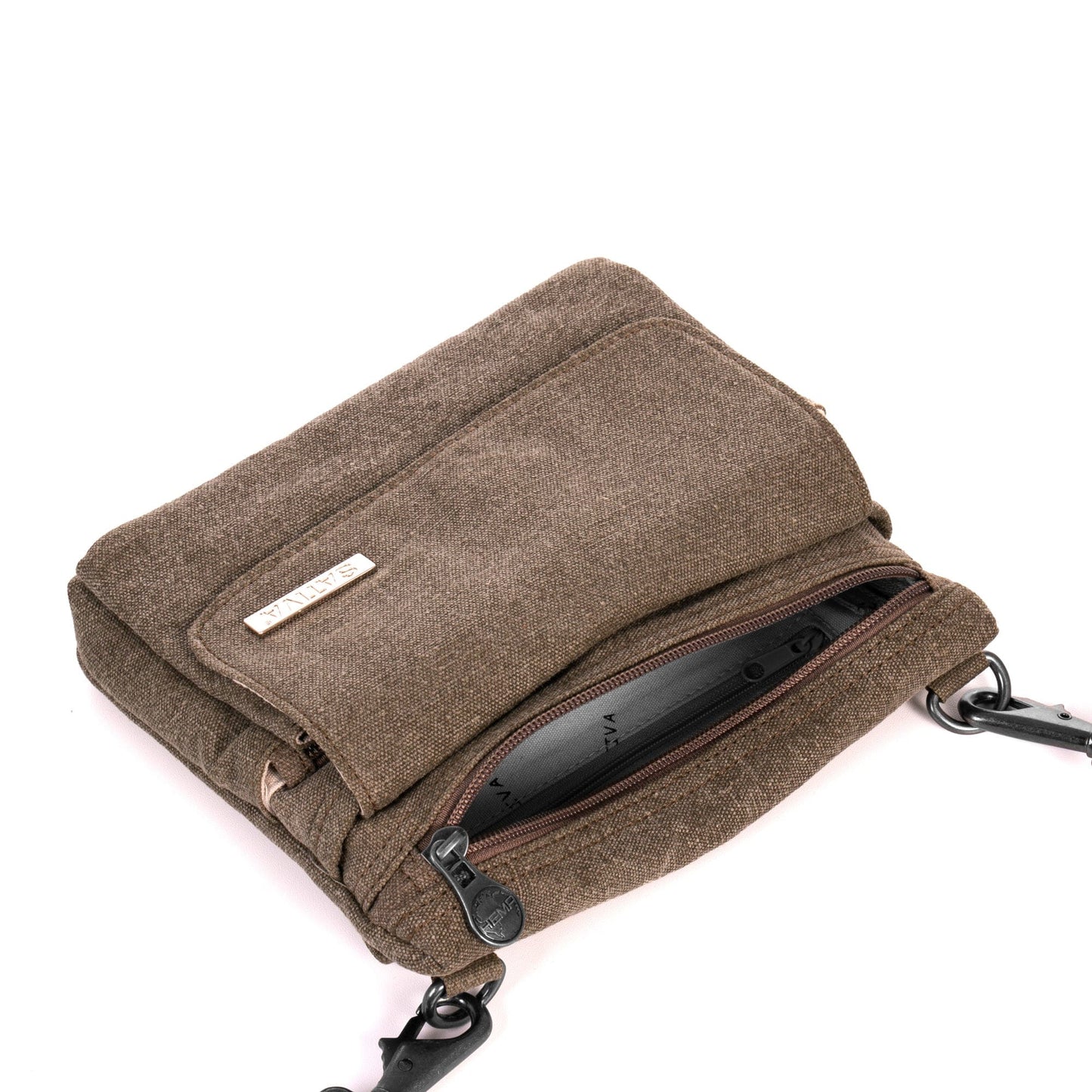 Hemp Vegan Shoulder Bag Sativa Khaki
