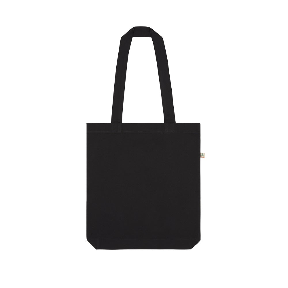 Recycled Shopper Tote Bag Peta Approved Vegan Black - I Am The Animal