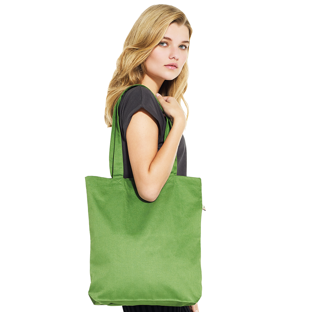 Recycled Shopper Tote Bag Peta Approved Vegan Leaf Green - I Am The Animal
