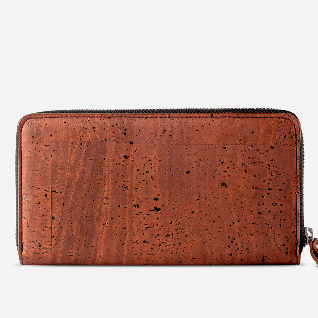 Cork Vegan Long Wallet Women's Corkor Red - I Am The Animal