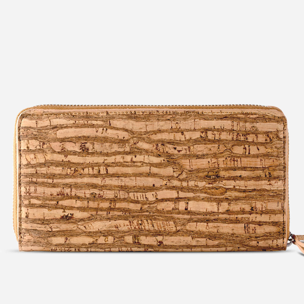 Cork Vegan Long Wallet Women's Corkor Zebra - I Am The Animal