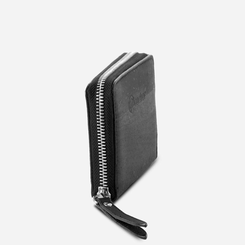 Cork Vegan Square Wallet Women's Corkor Black