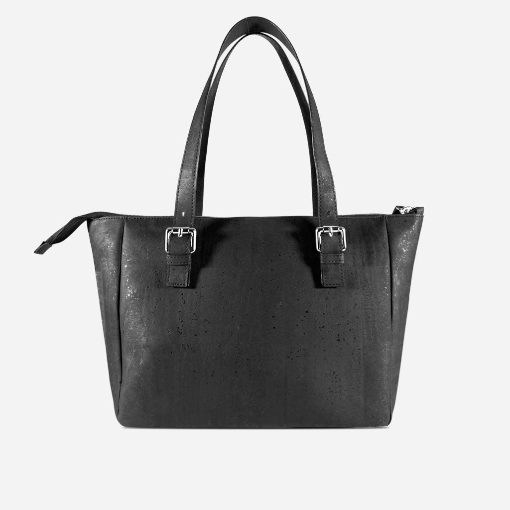 Cork Vegan Shoulder Bag Women's Corkor Black - I Am The Animal