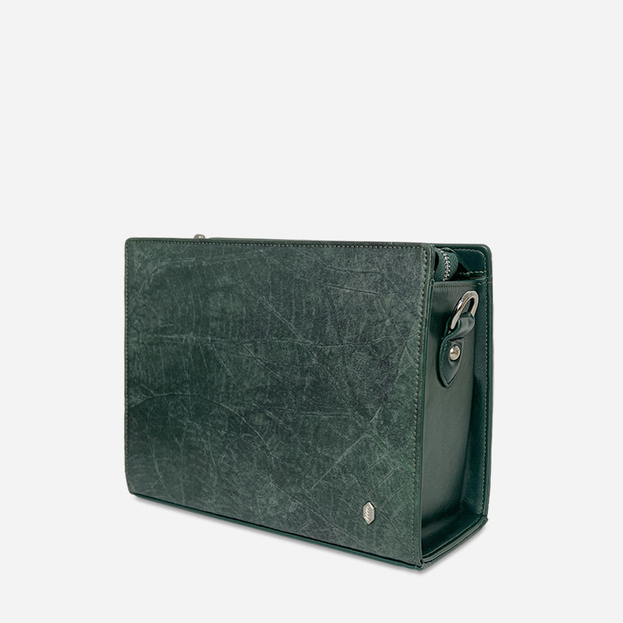 Vegan Leaf Leather Ingrid Bag Thamon Green