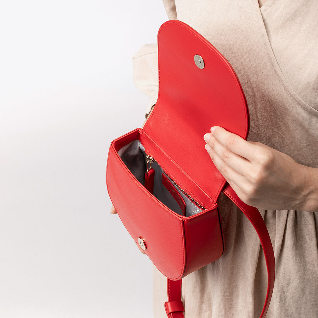 Appleskin Vegan Mini Bag Miomojo Iris Red - I Am The Animal