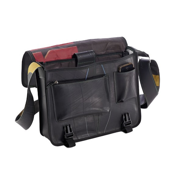 Vegan Upcycled Messenger Bag - I Am The Animal